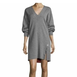 Rag & Bone gray knit v-neck sweater dress s small
